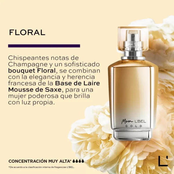 Mon L'BEL Gold Perfume para mujer - Imagen 2